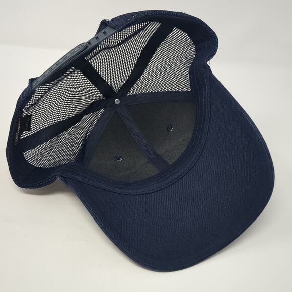 Builders First Source Patch Snapback Trucker Hat Blue One Size Mesh Back - Picture 7 of 10